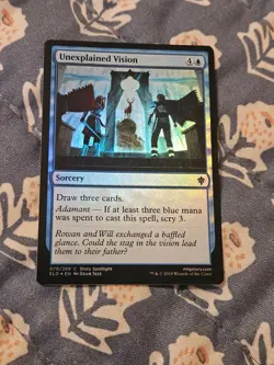 Unexplained Vision FOIL Throne of Eldraine MTG Magic - Image 3