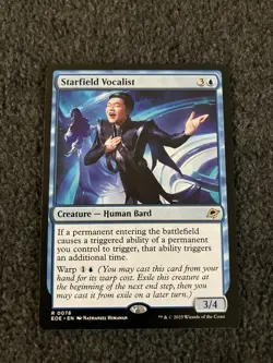 Magic The Gathering MTG - Starfield Vocalist - EOE - Image 1