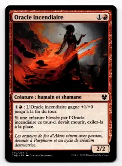 MTG Incendiary Oracle (140) Theros Beyond Death French Oracle incendiaire - Image 1