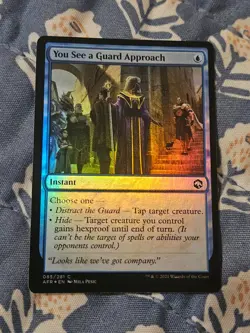 You See a Guard Approach FOIL Forgotten Realms MTG Magic - Image 4