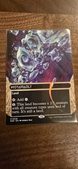 Magic The Gathering MTG - Mutavault (0028) (Borderless) - EOE - Image 1