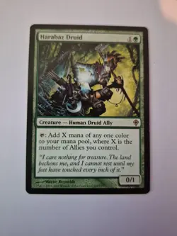 1x Harabaz Druid - MTG Worldwake NM English x1 - Image 1