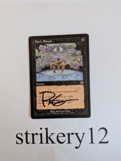 1x Dark Ritual - Mercadian Masques - Signed by Rebecca Guay - MTG - Image 1