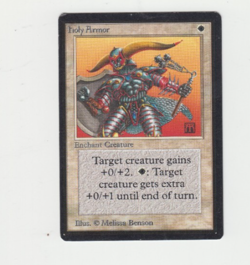 MTG *Beta* Holy Armor Magic the Gathering - Image 1