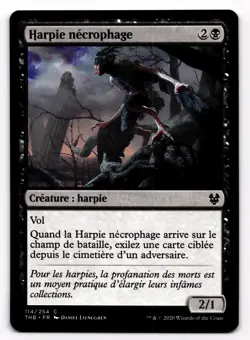 MTG Scavenging Harpy (114/412) Theros Beyond Death French Harpie necrophage - Image 1