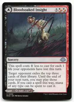 MTG Bloodsoaked Insight U Modern Horizons 3 252 LP - Image 1