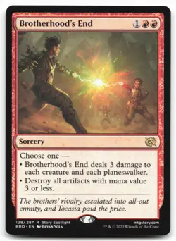 MTG Brotherhood's End R The Brothers' War 128 LP - Image 1