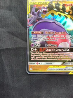 Pokemon Cards: Cosmic Eclipse Rare Holo: Naganadel & Guzzlord GX 158/236 - Image 5