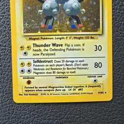 Magneton 9/102 Base Set Holo Rare Pokemon TCG WOTC - Image 4