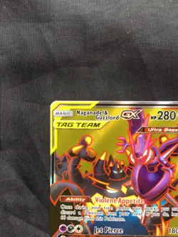 Pokemon: Cosmic Eclipse Ultra Rare Full Art: Naganadel & Guzzlord GX 223/236 - Image 2