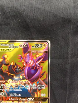 Pokemon: Cosmic Eclipse Ultra Rare Full Art: Naganadel & Guzzlord GX 223/236 - Image 3