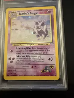 2000 Pokemon Gym Heroes #14 Sabrina's Gengar Holo PSA 7 NM 14/132 - Image 2