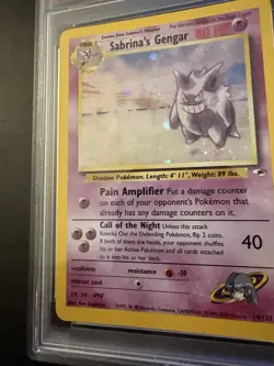 2000 Pokemon Gym Heroes #14 Sabrina's Gengar Holo PSA 7 NM 14/132 - Image 3