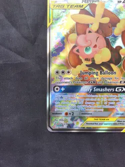 Pokemon Cosmic Eclipse Ultra Rare Full Art: Mega Lopunny & Jigglypuff GX 226/236 - Image 5