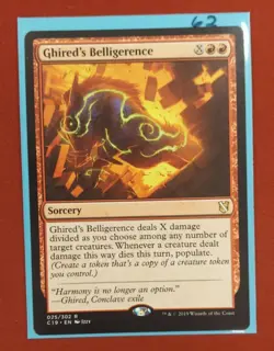 MTG Ghired's Belligerence Commander 2019 025/302 Regular Rare - Image 1