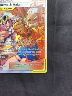 Pokemon Cards: Cosmic Eclipse Ultra Rare Full Art: Guzma & Hala 229/236 - Image 4