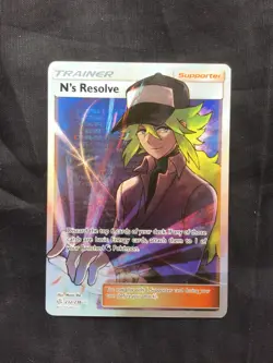 Pokemon Cards: Cosmic Eclipse Ultra Rare Full Art: N's Resolve 232/236 - Image 1