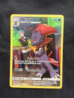 Pokemon Cards: Cosmic Eclipse Secret Rare: Weavile 238/236 - Image 1