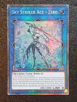 Yugioh DUAD-EN049 Sky Striker Ace = Zero Starlight Rare 1st Edition MINT 10 - Image 1