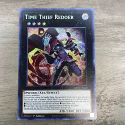 Yugioh! LP Time Thief Redoer - MP20-EN040 - Prismatic Secret Rare - 1st Edition - Image 1