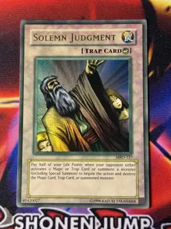YuGiOh Solemn Judgment MRD-127 Heavy/Max Faded Ink Error Misprint Unlim NM #2 - Image 1