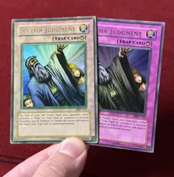 YuGiOh Solemn Judgment MRD-127 Heavy/Max Faded Ink Error Misprint Unlim NM #2 - Image 4