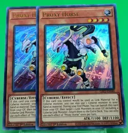 YuGiOh! - 2x Proxie Horse GFP2-EN040 Ultra Rare 1st Edition Near Mint - Image 1