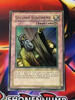 YuGiOh Solemn Judgment MRD-127 Heavy Faded Misprint Ink Error Unlimited NM #1 - Image 1