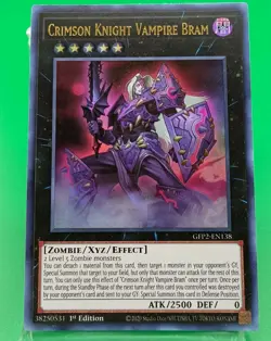 CRIMSON KNIGHT VAMPIRE BRAM GFP2-EN138 1ST ED YUGIOH GHOSTS 2 (ULTRA, MP) - Image 1