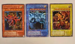 yugioh japanese Secret Rare Egyptian God Slifer Obelisk Ra G4-01 G4-02 G4-03 OCG - Image 1