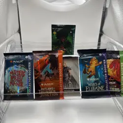 6 Sealed MTG items!! FF Play Booster, 5 Collector Packs & Autographed Hangarback - Image 5