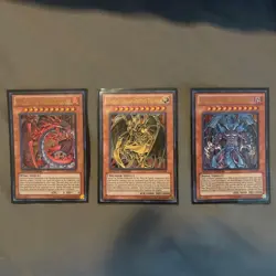 Yugioh Sacred Beasts Set - Uria, Raviel, Hamon LC02-EN001-003 - NM - Image 1