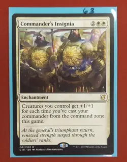 Commander's Insignia - Commander 2019 #002/302 MTG Magic The Gathering - Image 1