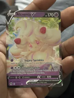 Pokemon Alcremie v TCG Shining Fates Holo Ultra Rare Card - Image 1
