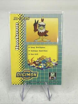 Hawkmon ID #235 DP 250 | Digimon Toy Exclusive Promo Card | Bandai 2000 - Image 2