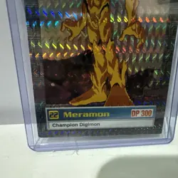 Digimon Upper Deck 1999 #24 Meramon Foil Card - Image 3