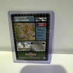Digimon Upper Deck 1999 #24 Meramon Foil Card - Image 4