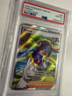Twilight Masquerade 206 Kieran Ultra Rare Card PSA 10 - Image 2