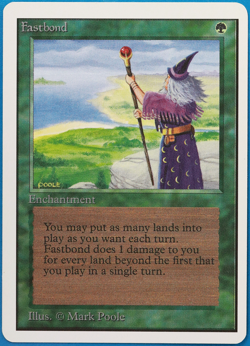 Fastbond Unlimited NM (Rare Reserved List MTG Magic Card) (499146) ABUGames - Image 1