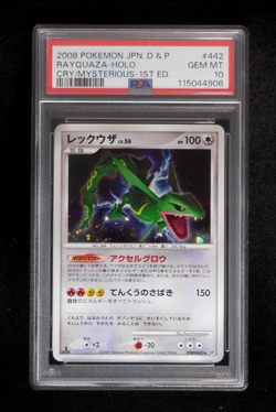 PSA 10 Pokemon Card Rayquaza DPBP#442 1st Holo Japanese Cry from the Mysterious - Image 1