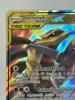 Garchomp & Giratina GX 146/236 Sm-Unified Minds Holo Pokemon Card Mint/near mint - Image 3