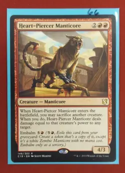 MTG Heart-Piercer Manticore Commander 2019 146/302 Regular Rare - Image 1
