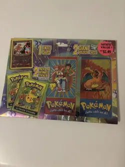 Pokemon Entei Promo Card Pack W Stickers And 2 Giant Holo Cards Extremely Rare - Image 1