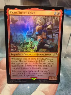 R 0168 Vaan, Street Thief FOIL NM Rare FFXII Final Fantasy MTG Card FIN Creature - Image 1