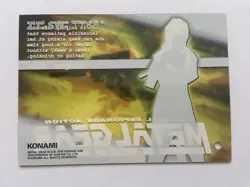 080 Sniper Wolf Metal Gear Solid Trading card Plastic Back serial KONAMI Japan - Image 2