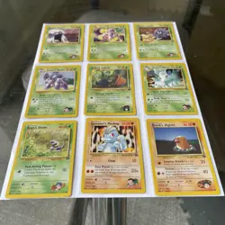 Pokemon TCG Gym Challenge 38-Card Lot Unlimited No Duplicates 1 Rare WOTC NM LP - Image 1