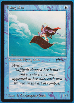 Flying Men Arabian Nights NM Blue Common MAGIC MTG CARD (ID# 499161) ABUGames - Image 1