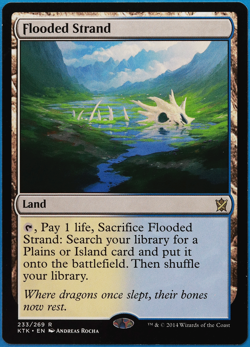 Flooded Strand Khans of Tarkir NM Land Rare MAGIC MTG CARD (ID# 499158) ABUGames - Image 1