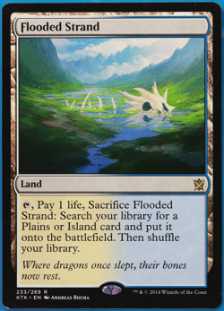 Flooded Strand Khans of Tarkir NM Land Rare MAGIC MTG CARD (ID# 499156) ABUGames - Image 1