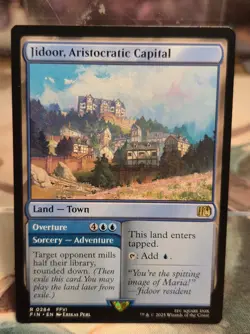 R 0284 Jidoor, Aristocratic Capital NM Rare FFVI Final Fantasy MTG Card Land - Image 1